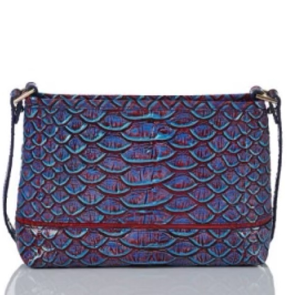 BRAHMIN LORELEI Crock Embossed Genuine Leather Shoulder Bag - Picture 4 of 16